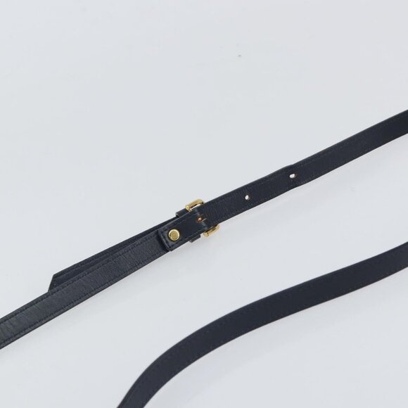 Authentic SAINT LAURENT Shoulder Bag PVC White Gold - Picture 15 of 16